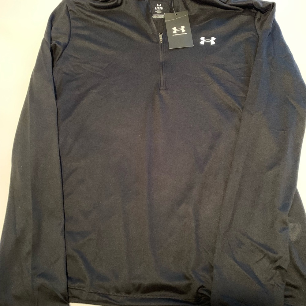 Women’s Under Armour Black Half-Zip Performance Pullover New with Tags sz L